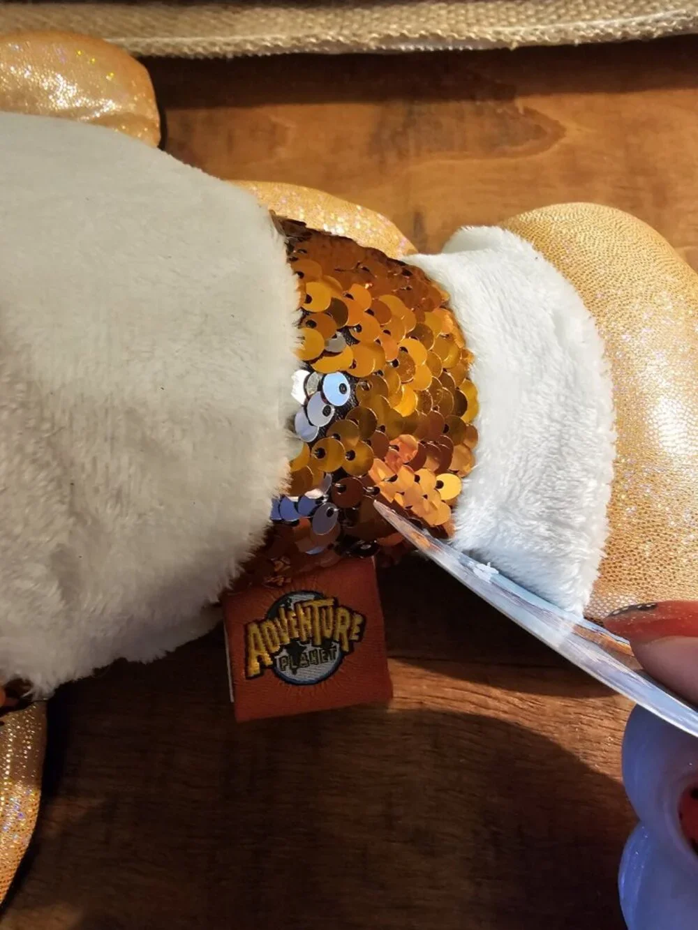 New With Tags ADVENTURE PLANET CLOWN FISH PLUSH FLIP SEQUINS 9” SUPER CUTE!!